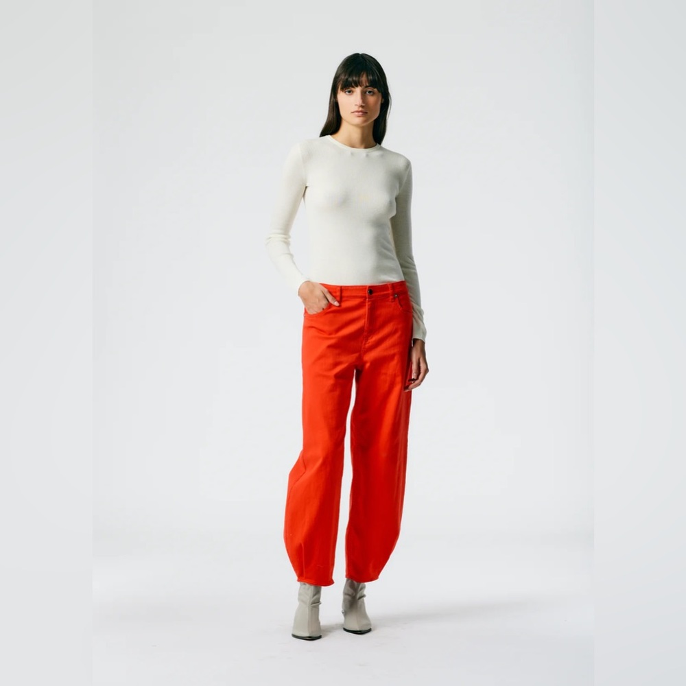 Tibi Red Women's Jeans